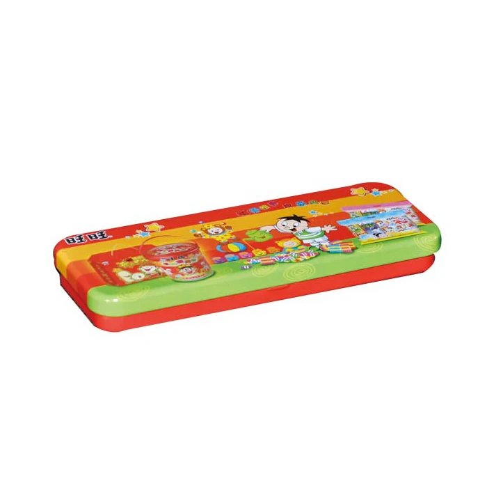 Wholesale car shape  unusual tin can pencil case with colorful print