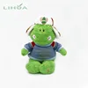 Smiling Soft Green Plush Stuffed Toy Frog with Hat