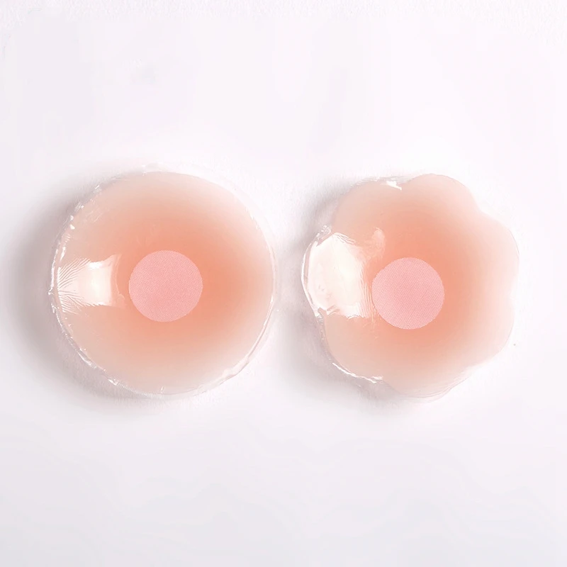 

sexy women reusable invisible silicone nipple cover, Nude