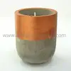 High quality long duration time Customized design cement candle jars Of New design