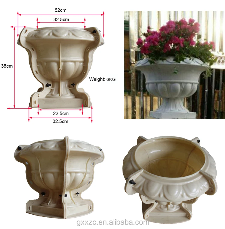 New Design Abs Plastic Concrete Planter Molds Buy Concrete Flower Pots Molds Concrete Planter