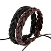 The Very Hot Fashion New Leather Wrap Braided Wristband Brief Style Special Designed Cuff Punk Men Women Bracelet Bangle