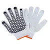 cheap winter knit gloves, knitted cotton dotted gloves