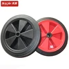 Wholesale black colour high load solid rubber powder wheel 14 Inch with plastic rim for special vehicle