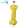 Retractable spring plastic electric fence farm gate handle with hook