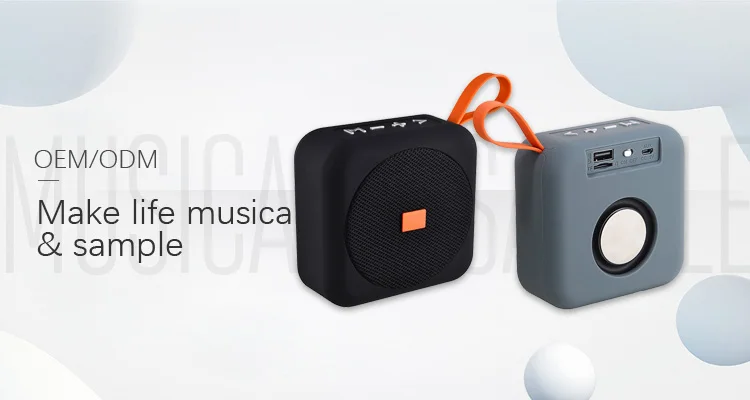 Factory Price Fabric Portable Handfree Wireless Bluetooth Speakers with FM Radio - ANKUX.COM