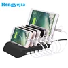 New Arrival Multi Device 6 Port Usb Charger Station Universal Cell Phone Docking Station For Iphone 8 For Tablet Smartphone