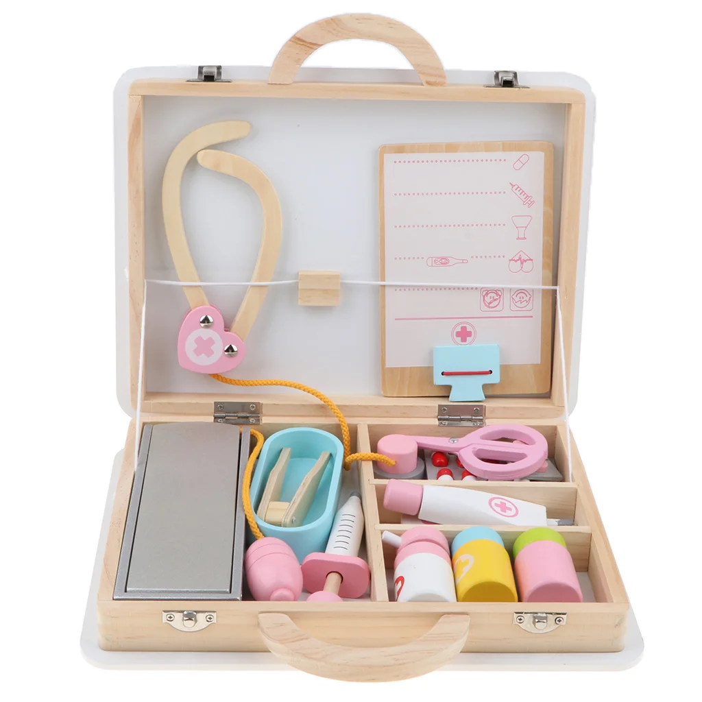 wooden doctor kit