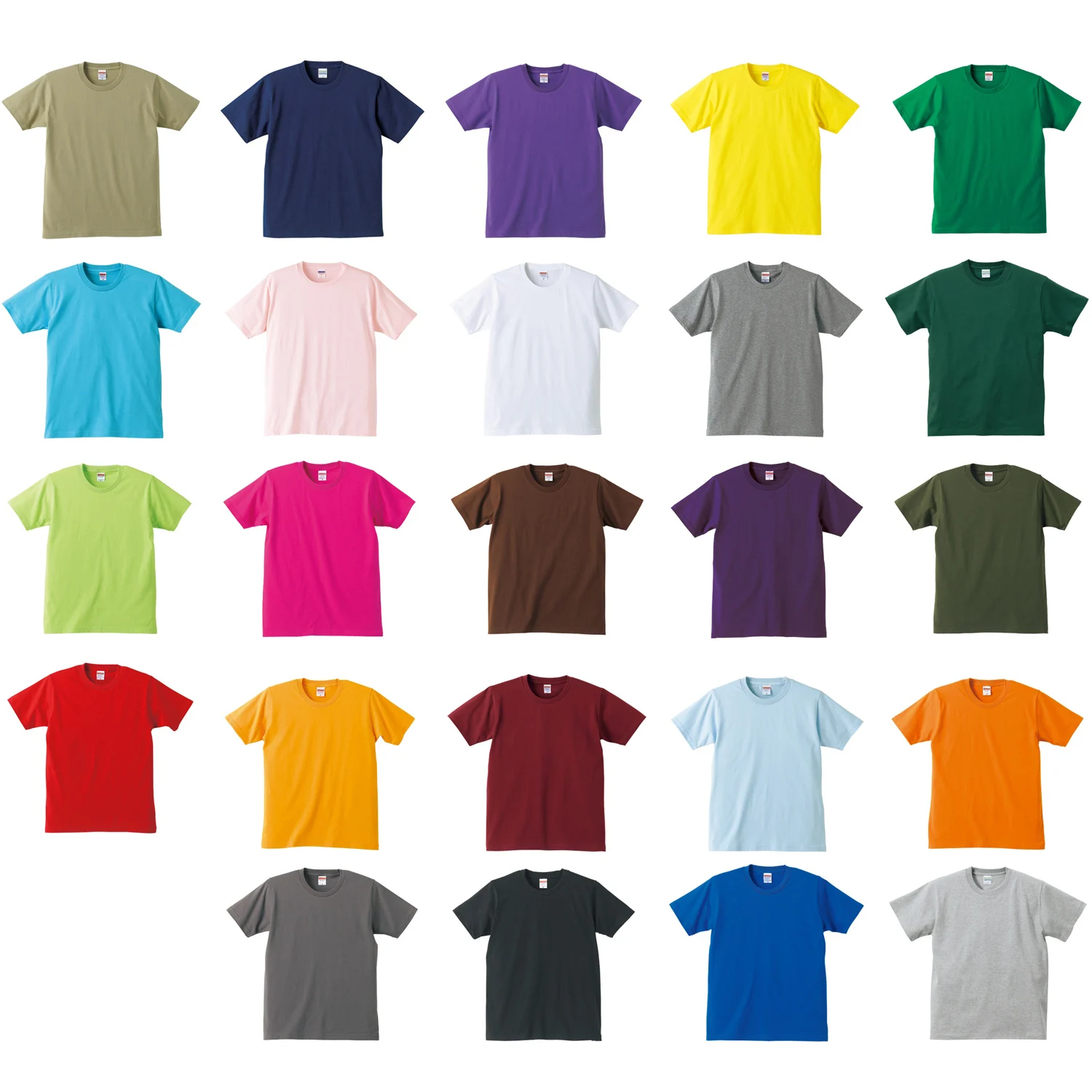 basic color t shirts