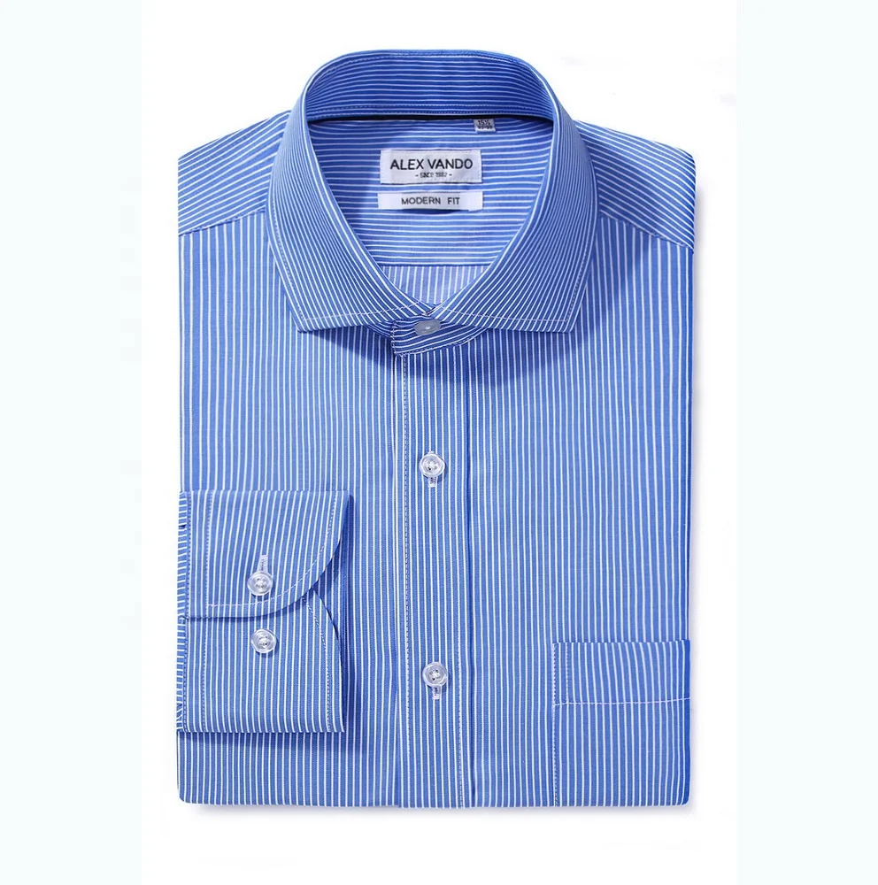 

OEM factory price stripes mens office dress shirt
