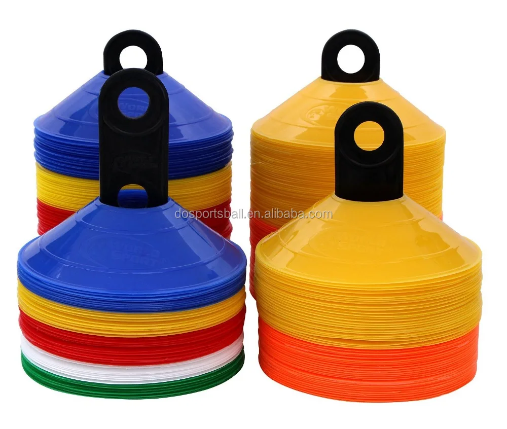 

Multi Color mark Durable Agility Sport Disc Cone Set with Plastic Carrier, White;red;yellow;blue;orange;green