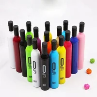 

Promotion Gifts Customized Logo UV Protection Adorable 3 Folding Wine Bottle Umbrella