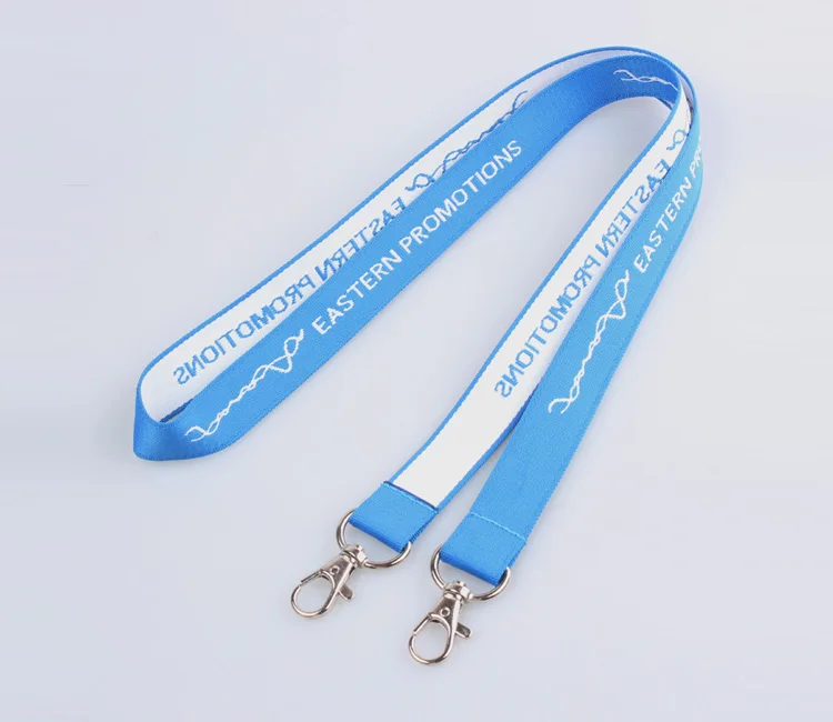 2.0*90cm Factory Sale Customized Double Hook Lanyard With Metal Clip ...