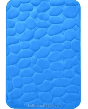 Luxury Memory Foam Plain Color Super Soft Stone Pebble Bathroom