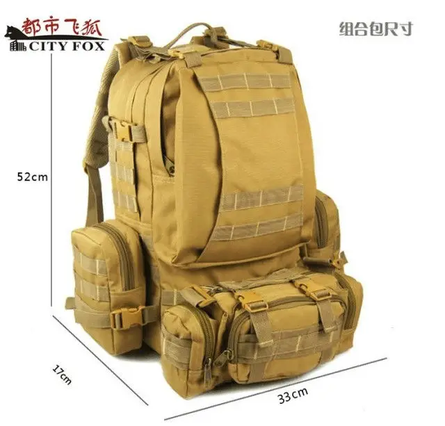 Outdoor Backpack Tactical Backpack Bag Black / Army Green / Khaki ...