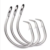 

2018 New11/0 to 16/0 Saltwater Standard Size High Quality Stainless Steel Tuna Circle fishing hook For sea fishing hooks