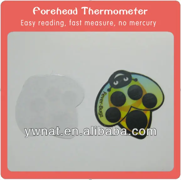 Cute Cartoon Forehead Thermometer Sticker,Fever Scan Thermometer Strips