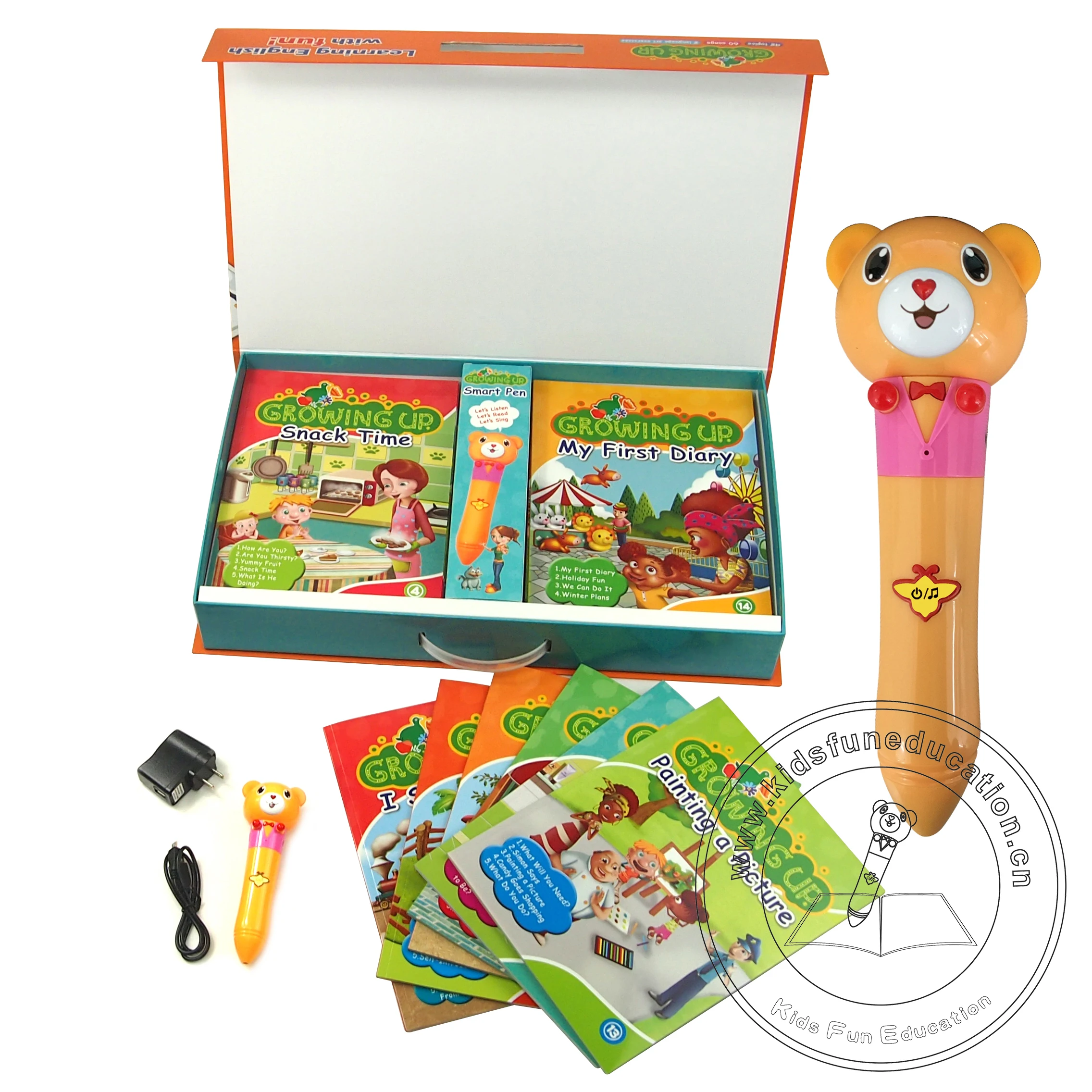 
Children English Book Growing Up and Smart Reading Pen for Preschool Kids Learning English in Philippine 