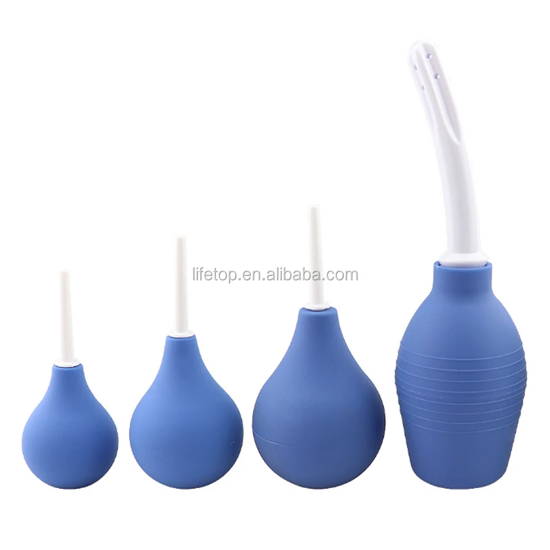 Hot Sale Black Blue Anal Douche Medical Rubber Vaginal Douche Buy