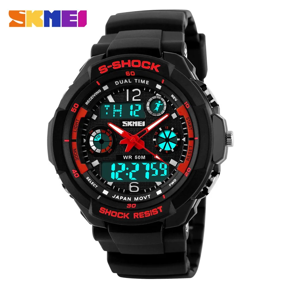 

SKMEI 0931 Sports Digital Watches Dual Movement sports diving watches hot sales mens wristwatch 5ATM Waterproof watches men