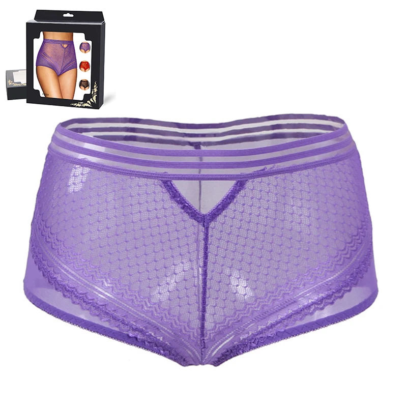 

Hot sale wholesale underwear women sexy sheer panties bulk, Purple