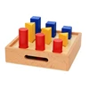 Montessori teaching aids geometric pillar Wooden Interesting Block Sorter Toy Educational Kids Toys
