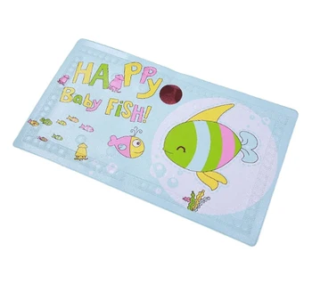 Printed Baby Cartoon Bath Mat With Hot Water Indicator Non Slip