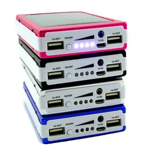DIY Power Bank Case Dual USB Flashlight