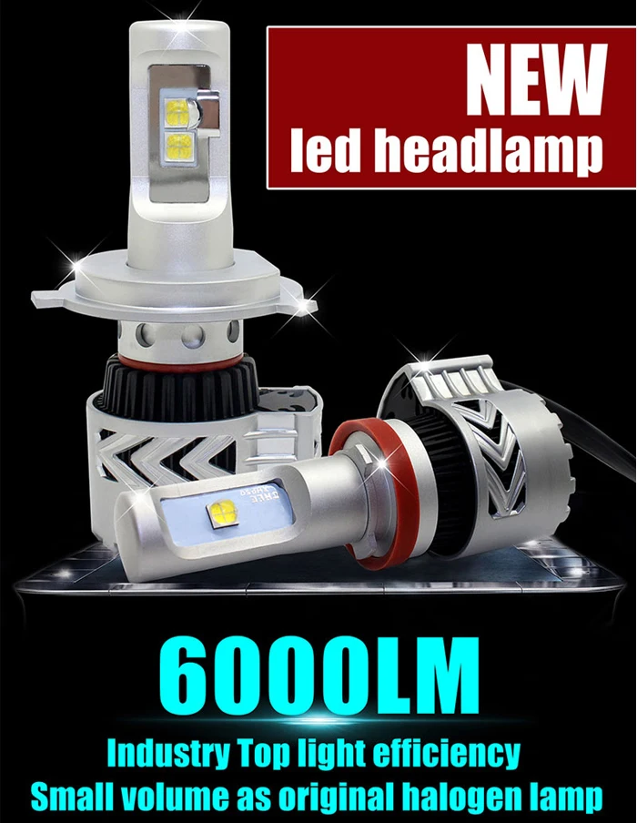 xhp50 led headlight car  H7