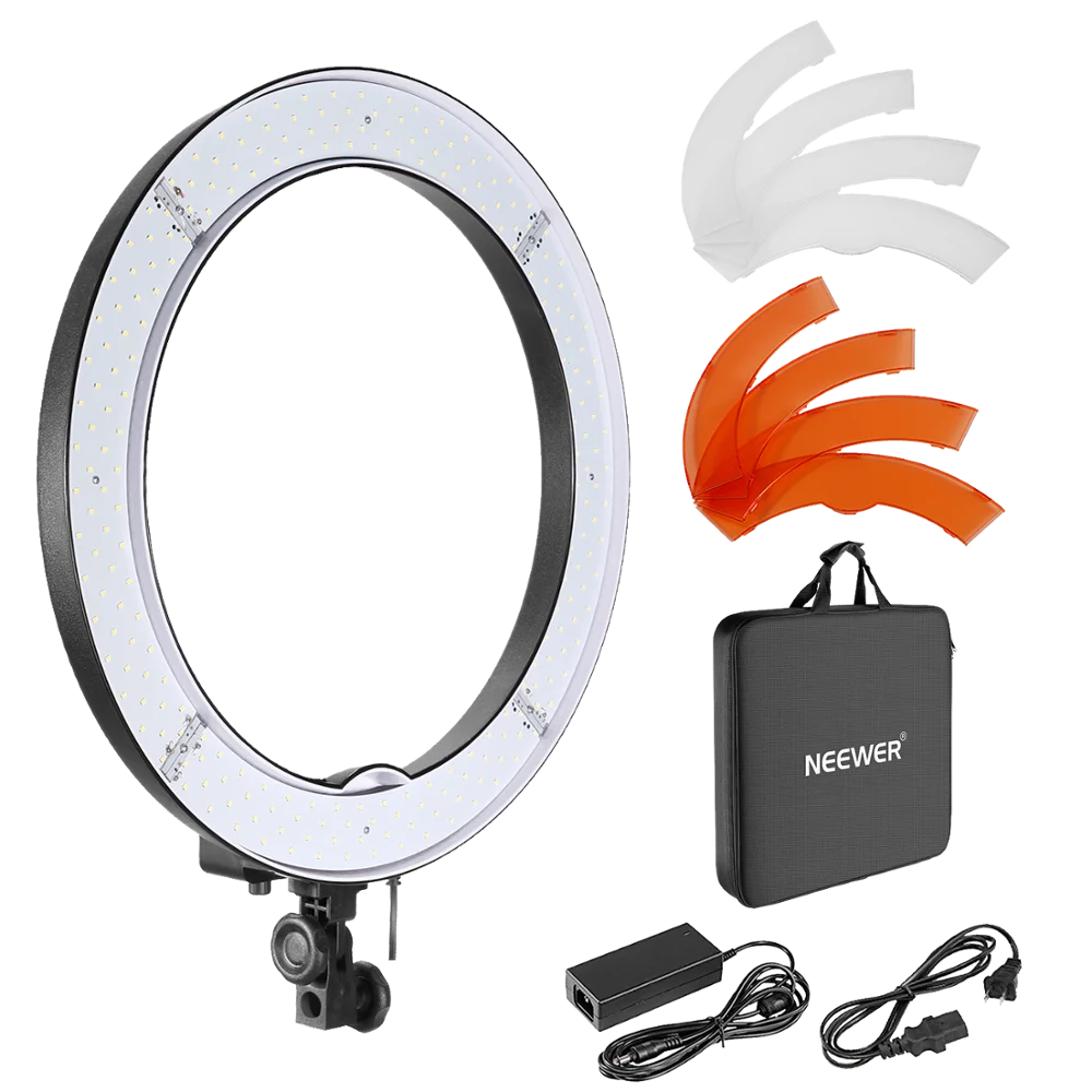 

Neewer Camera Photo/Video 18 inches/48 Centimeters Outer 55W 240 Pieces LED SMD Ring Light 5500K Dimmable Ring Video Light with, N/a