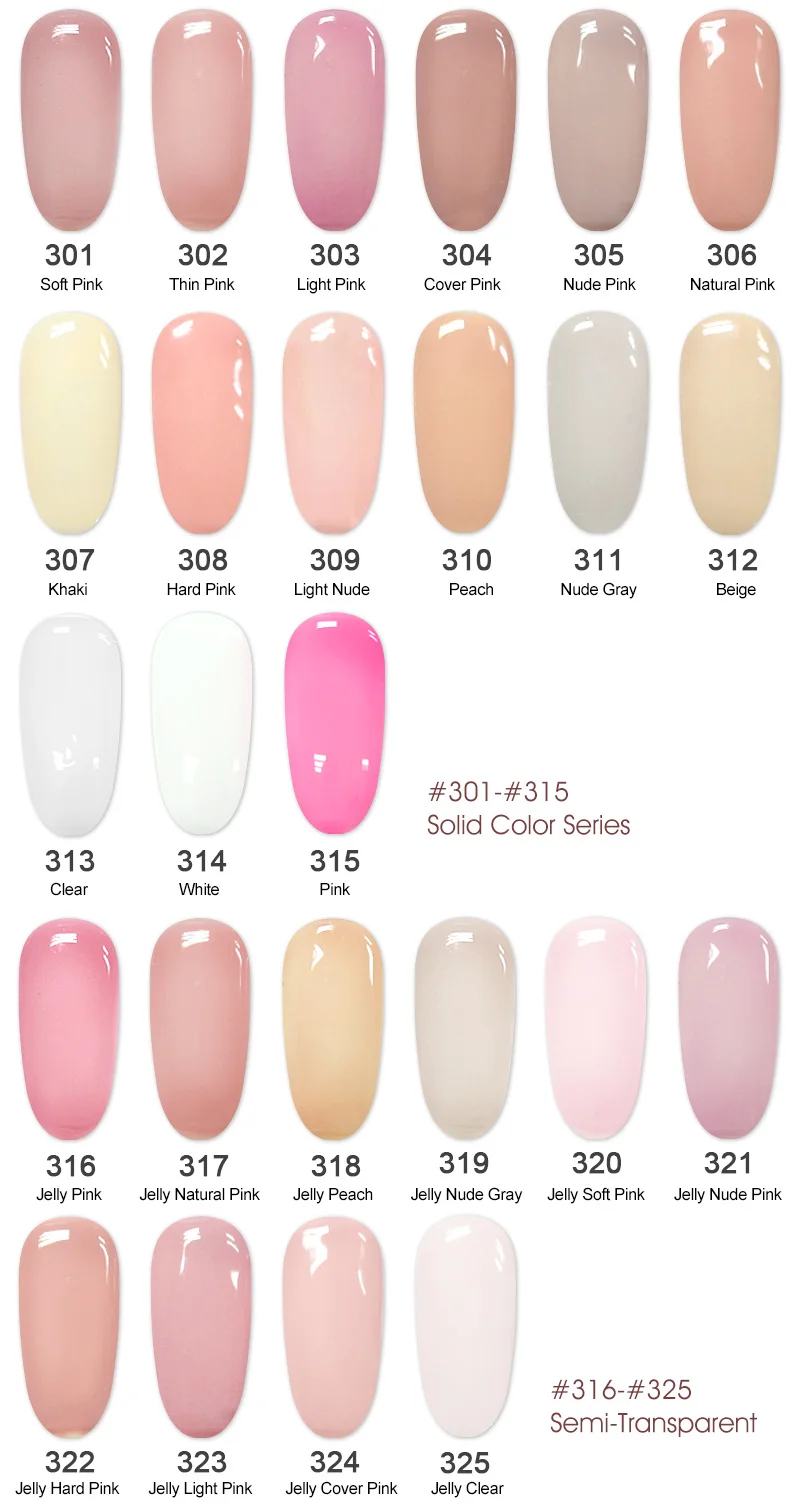 225G soak off CANNI camouflage build nail venalisa jelly extention thinner gel 25 colors private labeling led gel