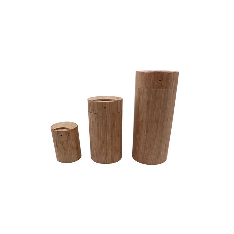 
Factory customize bamboo tube pet urns for funeral 