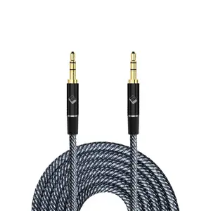 2019 new technology wholesale high quality  1.2m flexible stereo  aux cable 3.5mm jack  aux audio cable