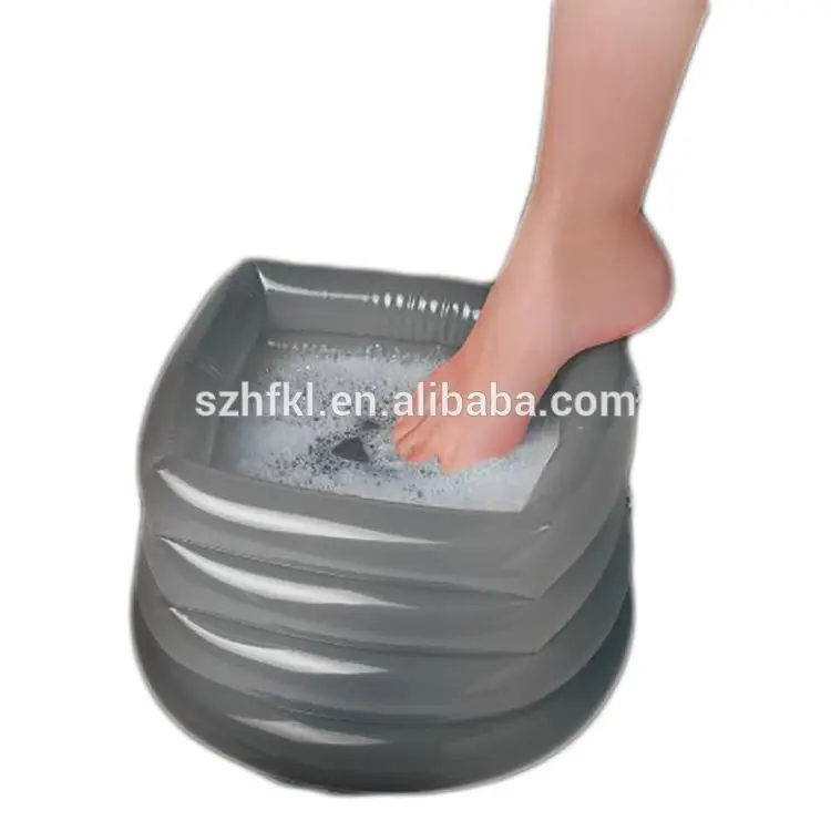 4 Chamber Grey Foot Spa Inflatable Portable Foot Bath With Hand Air