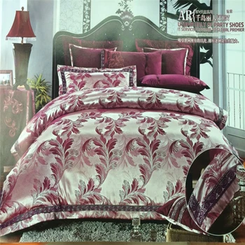 Jacquard King Size Woven Satin Embroidered Bedspread Sets Buy