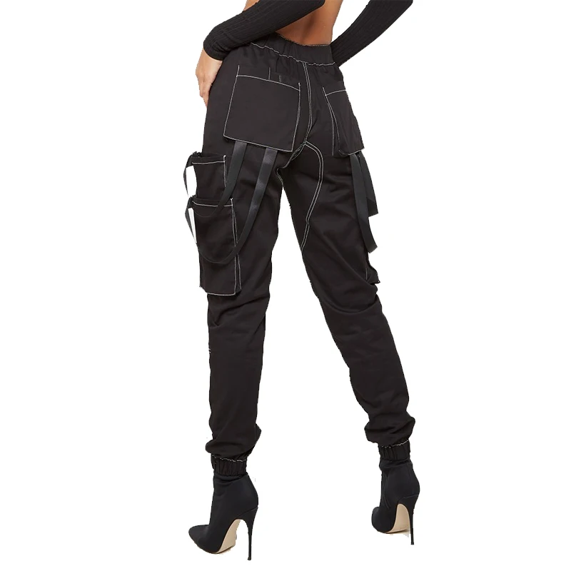 cargo pants with straps womens