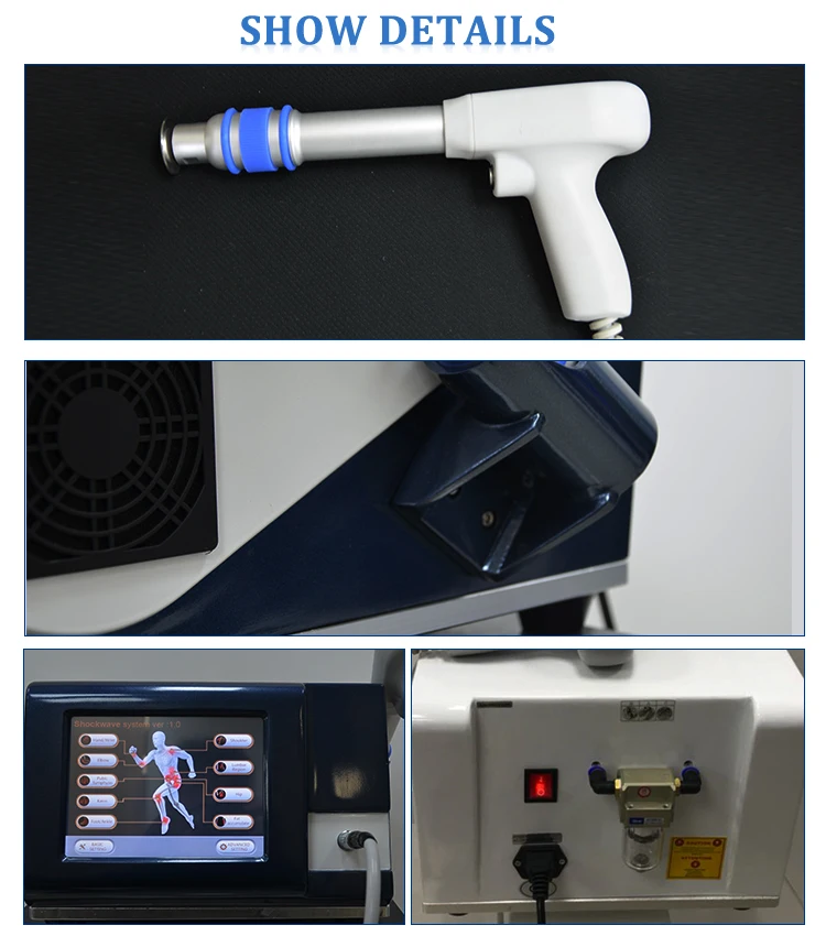 Newest extracorporeal shock body wave therapy / beauty equipments shock body wave / shock body wave therapy equipment