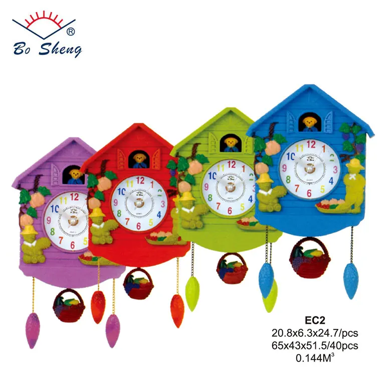 2018 Cheap Wall Clock Wall Home Decoration Clock Quartz Cuckoo Clock
