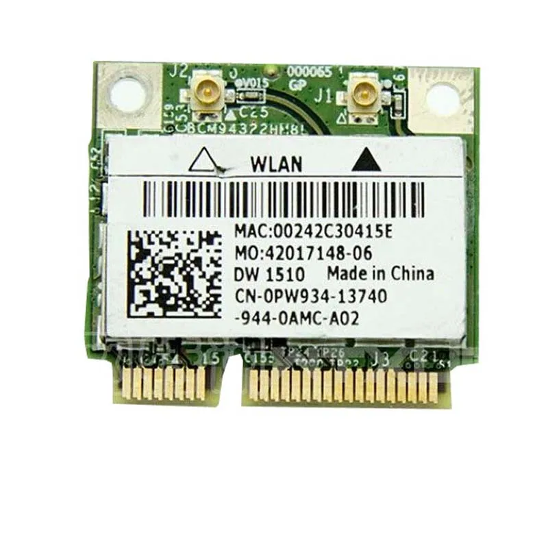 

Broadcom BCM94322HM8L Dual band 300Mbps Wireless-N 802.11a/b/g/n Wifi Half size Mini PCI-E WLAN Card 300M Laptop Network Adapter