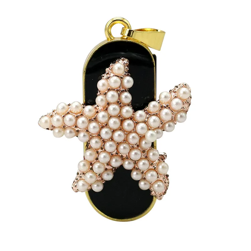 

Starfish Jewelry Pendant USB Flash Drive 32GB USB Memory Disk