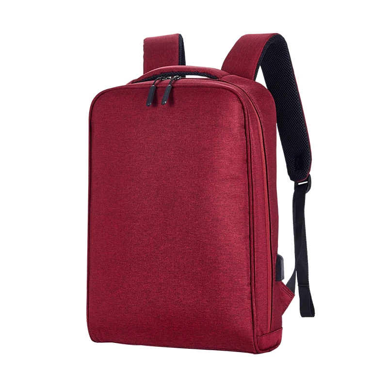 

korean stylish waterproof nylon slim laptop backpack with usb charger port, Customized