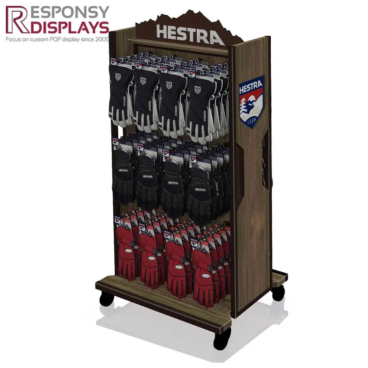 Metal Floor Standing Gloves Display Rack Shelf With Hanging Style Buy