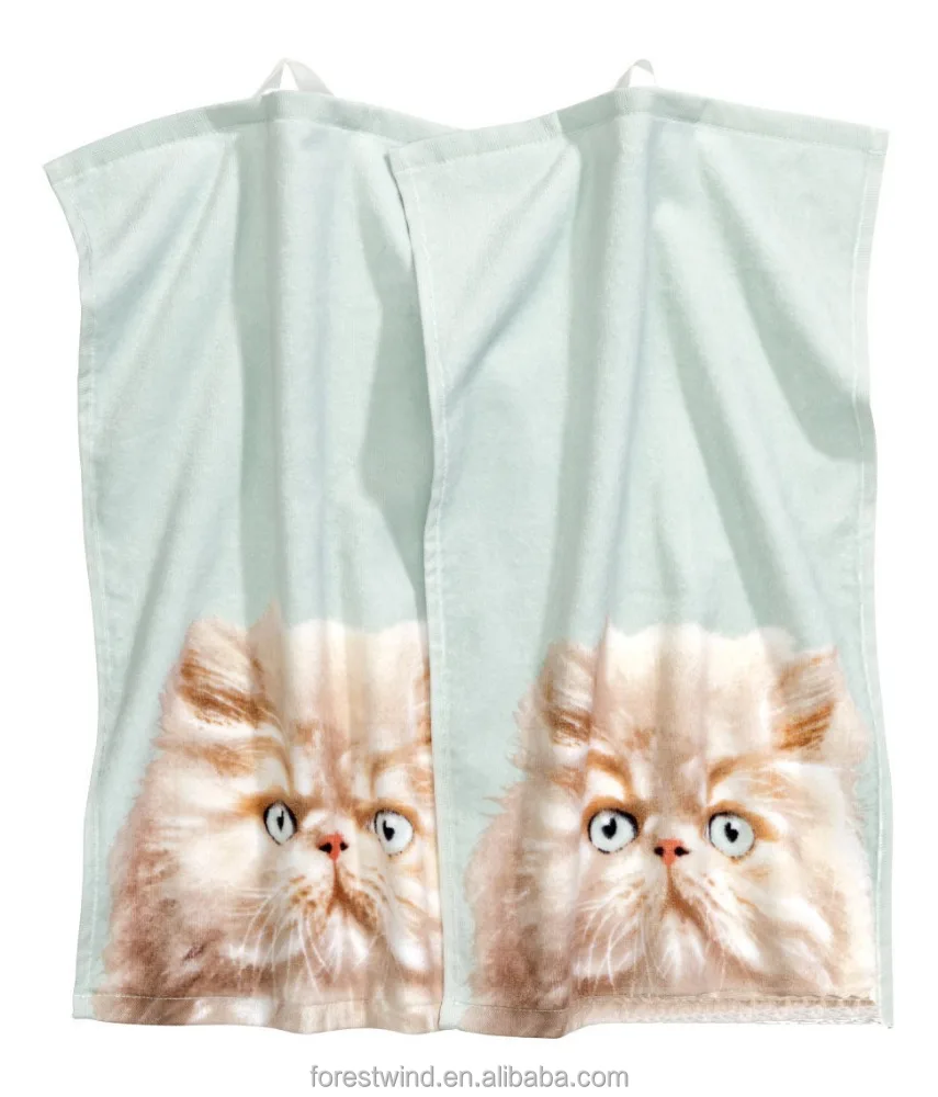 cat beach towel