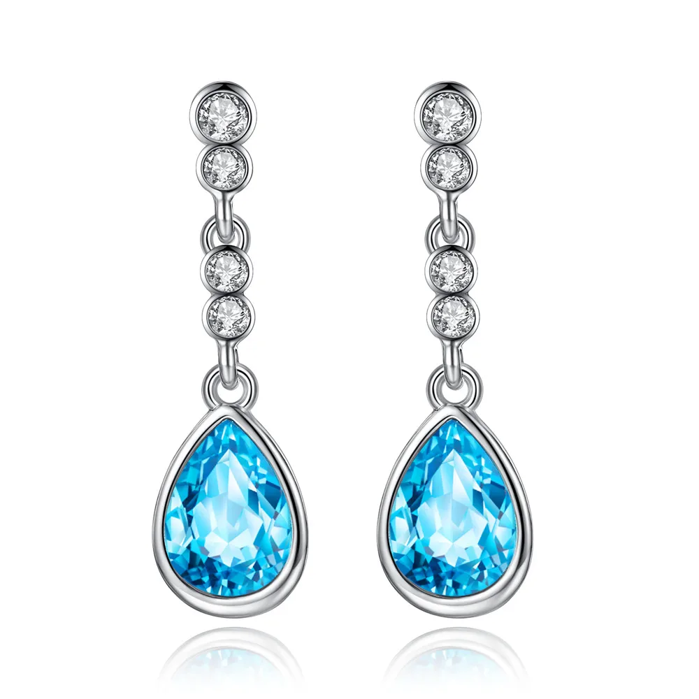 

Free shipping Crystal Angel Tears earrings Long Teardrop Earrings, N/a