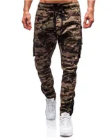 

Summer 2019 Men Camouflage Casual Pants Patchwork Sweatpants Mens Cargo Pants Multi-pocket Sportswear Men's Joggers