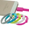 Hot Selling USB Data Charging Cable Silicone Bracelet Switch USB Cable For iphone For android