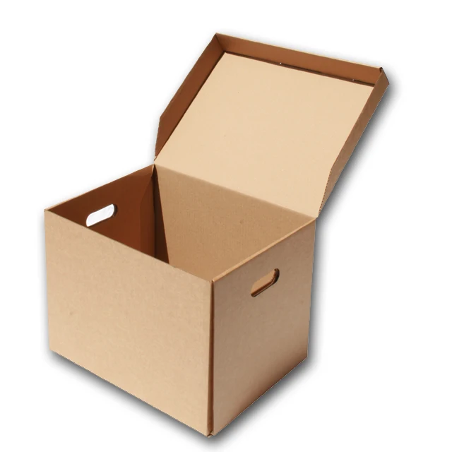 cardboard boxes with lids