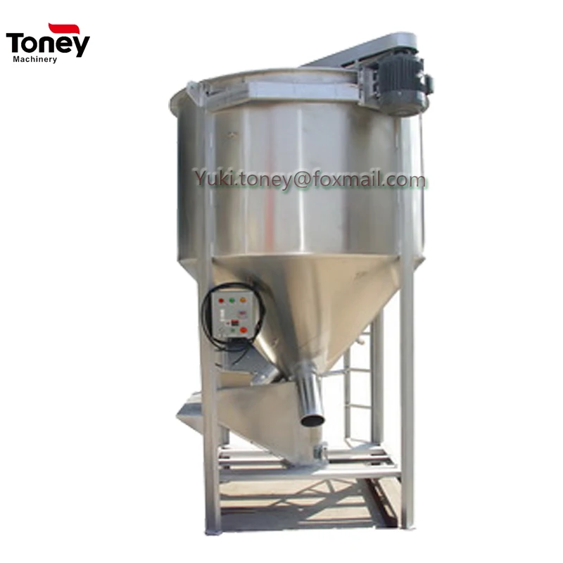 
vertical plastic material color mixer with 500kg capacity 