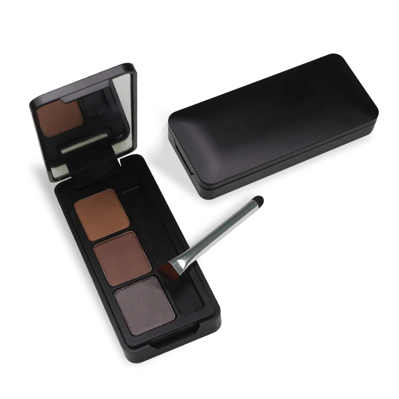 

High quality brow makeup with brush 3 colors private label eyebrow powder