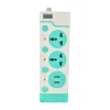 Multi Power Extension Lead Double Socket Outlet Voltage Overload Protection
